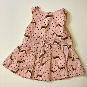 Genuine Kids by Osh Kosh Pink Gazelle Dress 18 Months Sleeveless Summer Spring
